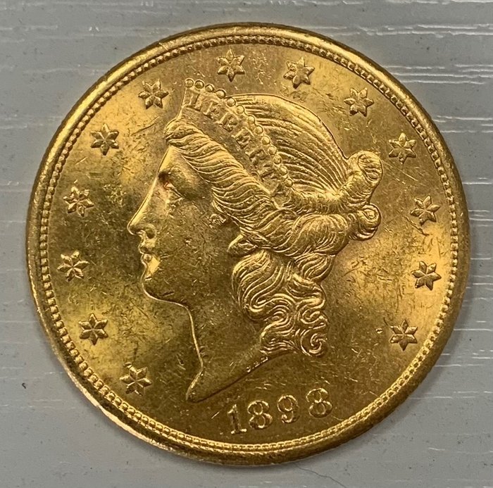 Verenigde Staten. 20 Dollars 1898-S (San Francisco) Liberty Head Double Eagle