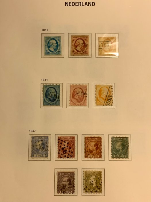 Nederland 1852/1960 - Nagenoeg complete en uitgebreide verzameling