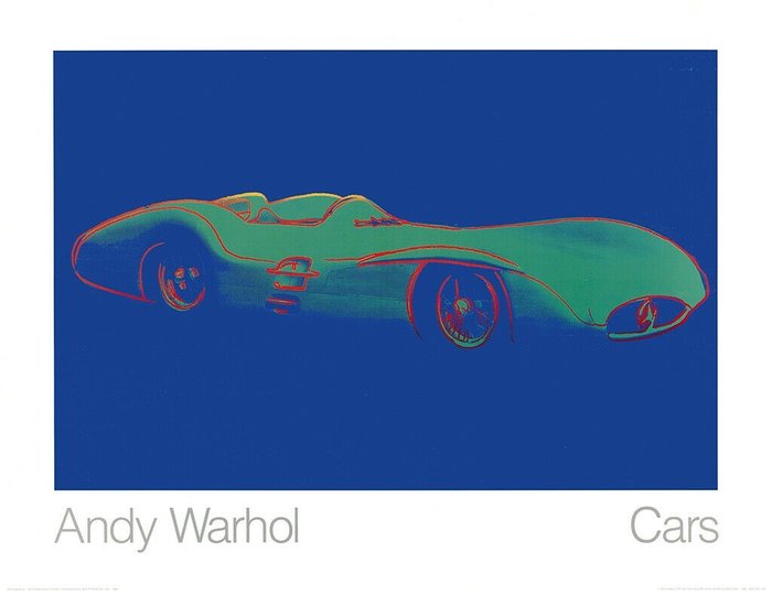 Andy Warhol (after) - CARS (green) - Mercedes-Benz Formel Rennwagen W196 R Stromlinie, 1954 von 1986