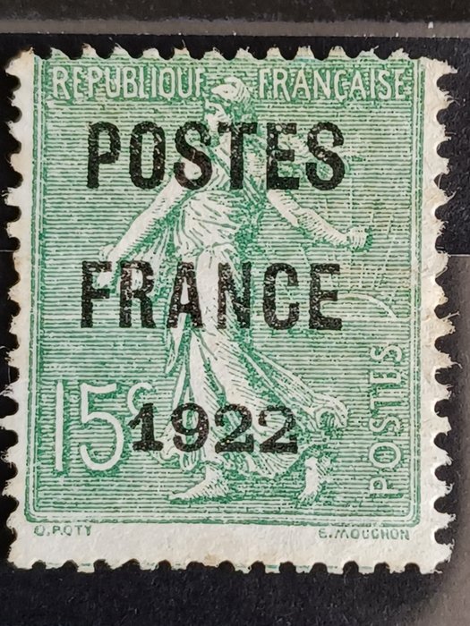 Frankrijk 1922 - Pre-cancelled No. 37, used, signed Calves - Yvert