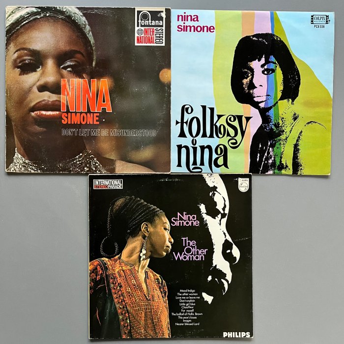 Nina Simone - Don’t let me be misunderstood, Folksy Nina, The Other Woman - Titoli vari - LP - Prima stampa, Varie incisioni (come mostrato in descrizione) - 1964