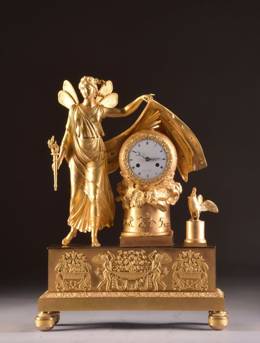 Preview of the first image of Gérard, Paris - A Large French Empire Clock - Ormolu - circa 1810.