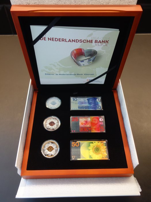荷蘭. 5 Euro 2014 Proof Kleurset De Nederlandsche Bank