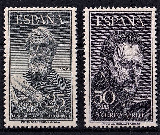 Spain 1953 - Sorolla and Legazpi - Edifil 1124\1125