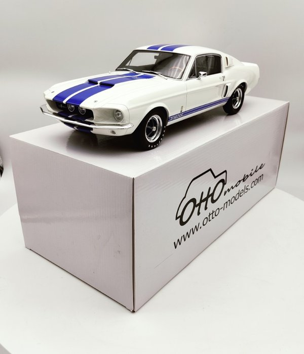 Otto Mobile - 1:12 - Otto Mobile Shelby GT500 1967 White - Beperkte oplage 1 van 1000