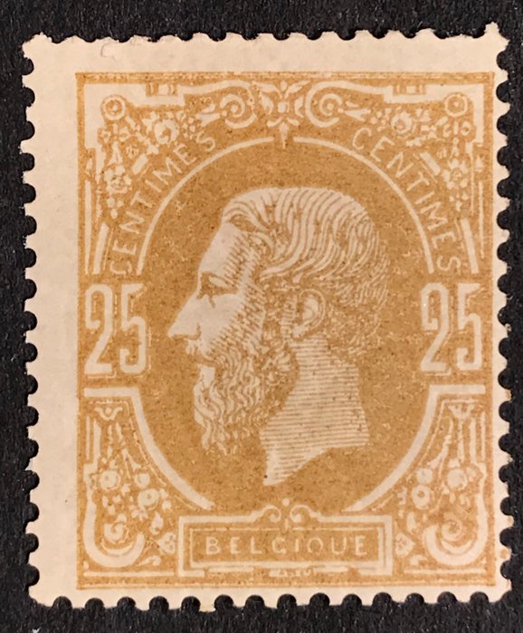 Belgium 1869/1883 - Leopold II - 20 centimes deep dark olive - MNH - OBP 32 - Zeldzame Nuance
