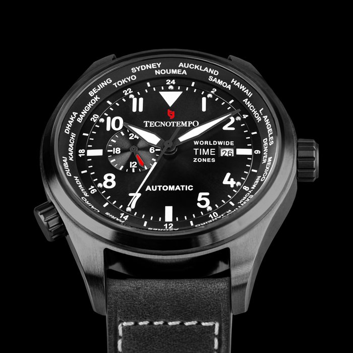 Tecnotempo® - "NO RESERVE PRICE" Automatic World Time Zone - 300M WR - Limited Edition - TT.300.WNN - Heren - 2011-heden