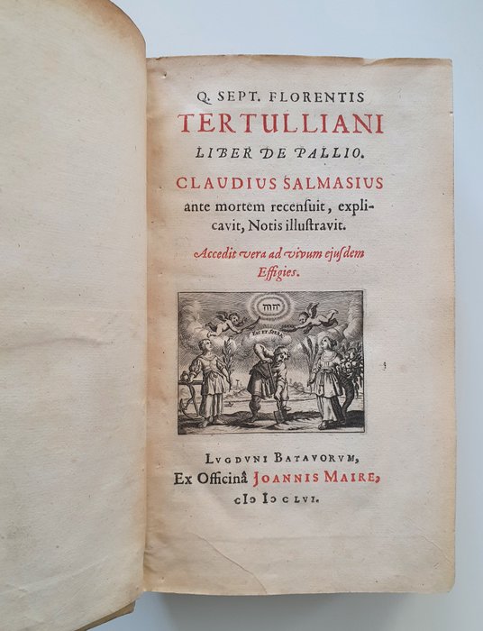 Q. Sept. Tertullianus - Liber de Pallio - 1656