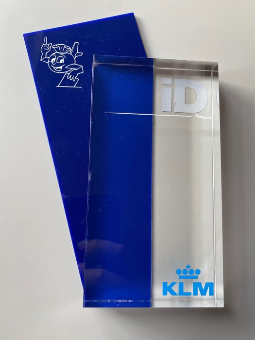 Raro premio per l'ID dipendente KLM per collezionisti, emesso tra il 2005 e il 2015 - Acrilico