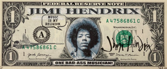 VEX - US$1: Jimi Hendrix; one bad-ass musician!