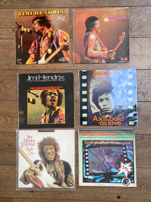 Jimi Hendrix & Related - 6 LP Albums - Multiple titles - 2xLP Album (double album), LP's - 1969/1989