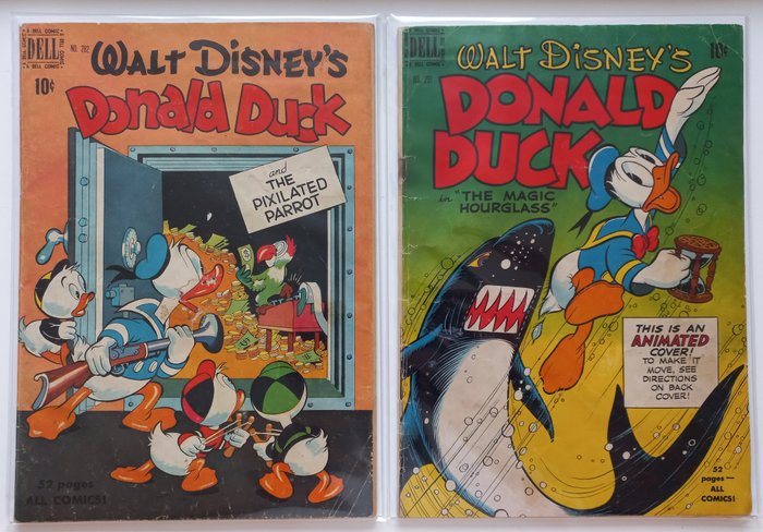 Donald Duck #282 and #291 - 2 x Dell Four Color - Paperback - Eerste druk - (1950/1950)