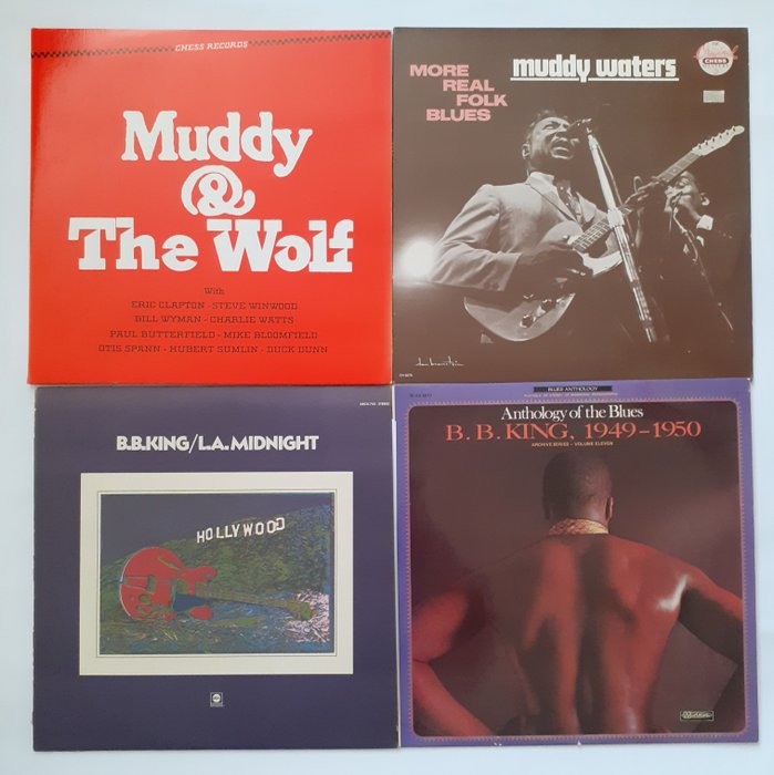 B.B. King, Howlin' Wolf, Muddy Waters - Blues Music - Diverse titels - LP's - Diverse persingen (zie de beschrijving) - 1972/1988