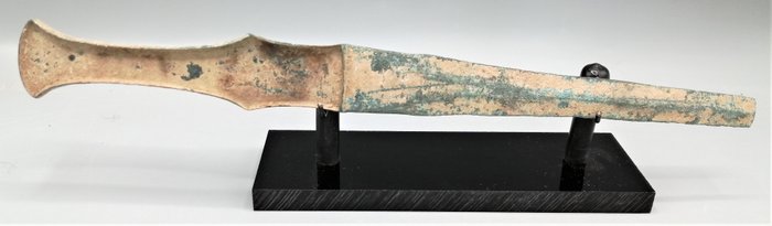 Luristan Pugnale di bronzo - Dagger - 30×10×315 mm
