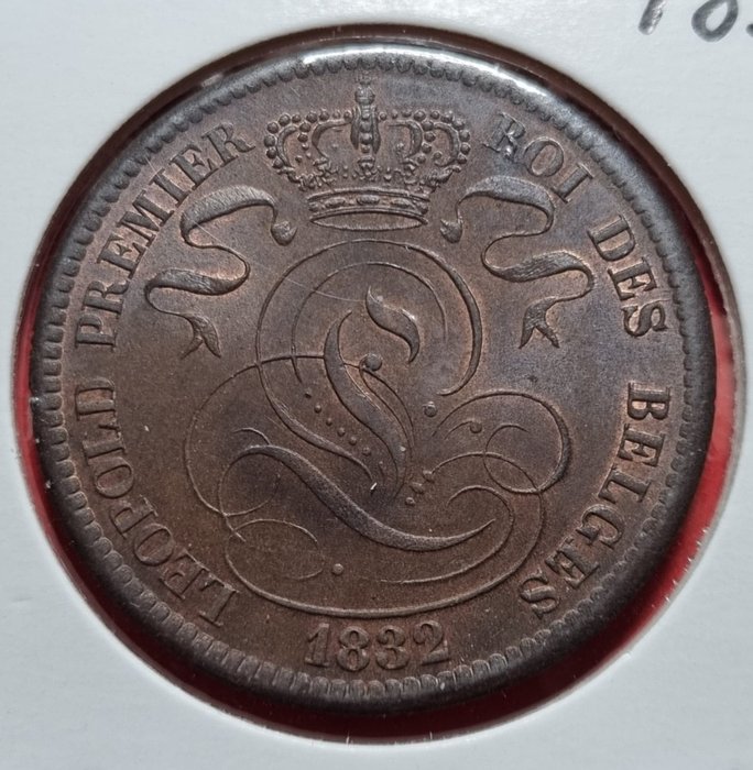 Belgien. Leopold I (1831-1865). 10 Cents 1832 Zwakke slag