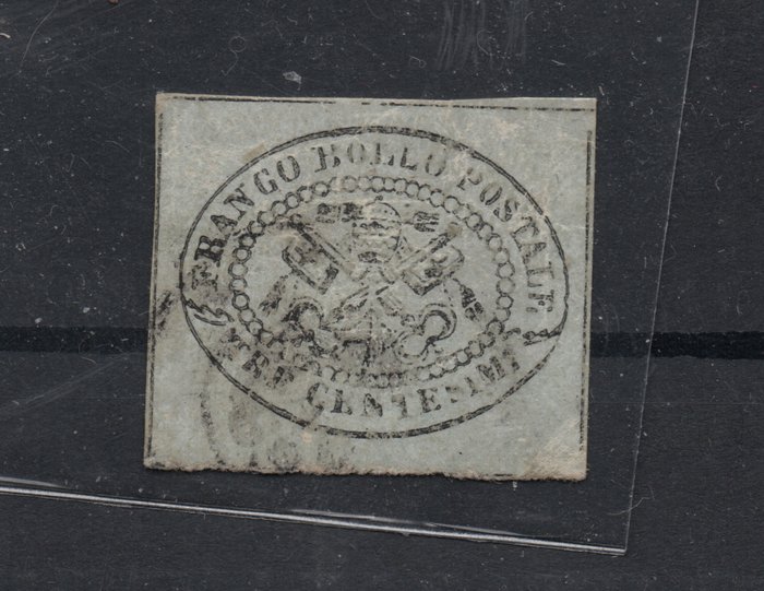 Italienische antike Staaten - Kirchenstaat 1867 - 3 cents grey no. 15 used