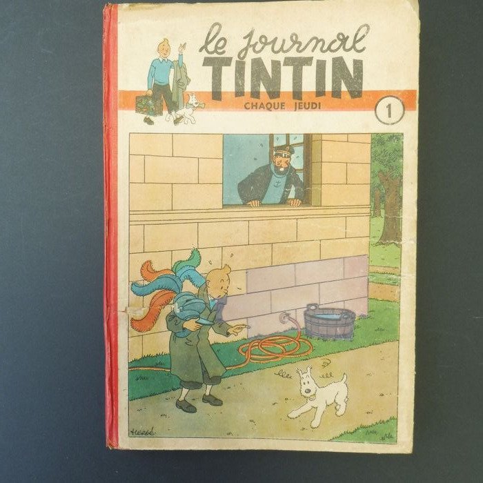 Tintin (magazine) - Reliure Le journal TINTIN  n° 1  - C - Eerste druk - (1946)