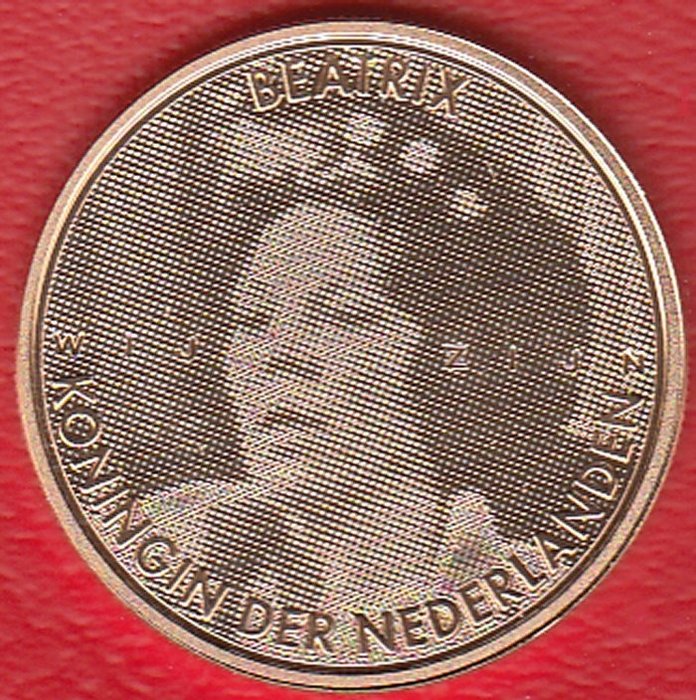 Nederland. 50 Euro 2005 Beatrix Goud in muntcapsule