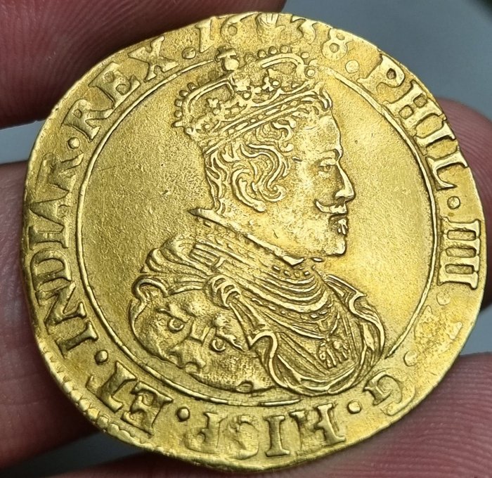 Spanisch-Niederlande. Philip IV (1621-1665). 2 Sovereign 1638 Antwerpen