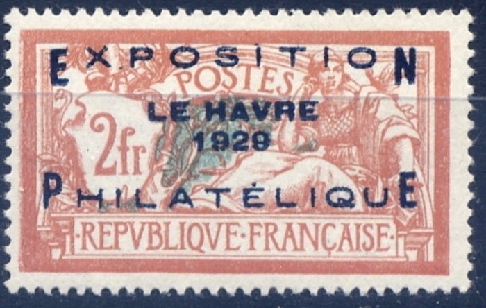 France 1929 - Quote: €1650 - Yvert et Tellier n257A, côte 1650€