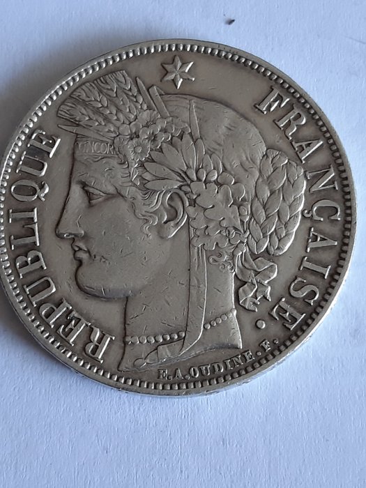 France. 2 x 5 Francs Cérès 1851A / Hercule 1875A (petit A)