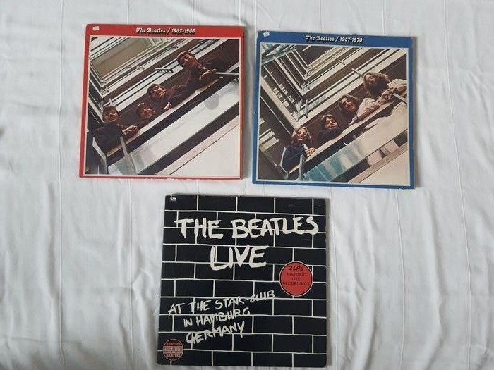 Beatles - Artisti vari - Live At The Star Club, 1962/1966 (Red). 1967/1970 (Blue) - Titoli vari - Album 2xLP (doppio) - Varie incisioni (come mostrato in descrizione) - 1979/1982