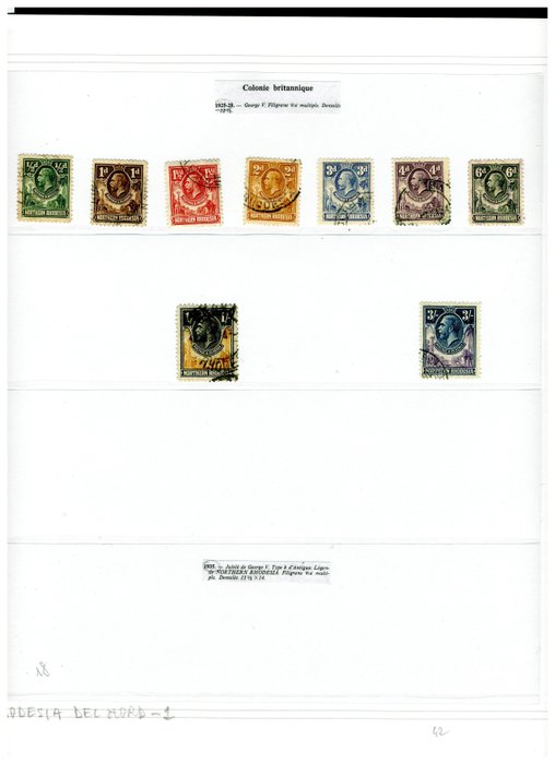 Rhodesia 1925/1978 - Collezione montata su fogli album.