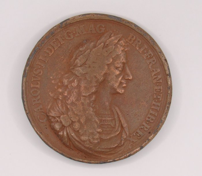 Grande Bretagne. Charles II and Catherine of Braganza (1660-1685). Cast AR Marriage Medal after J. Roettier