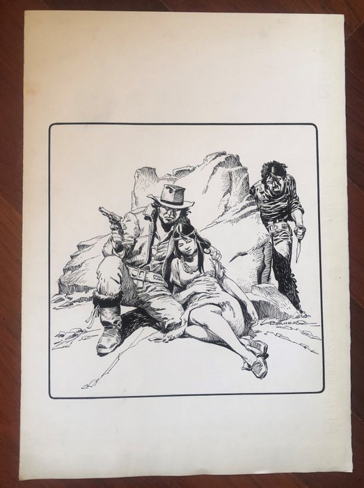 Bermejo, Luis - Original drawing - Historia corta del Oeste - (1980's)