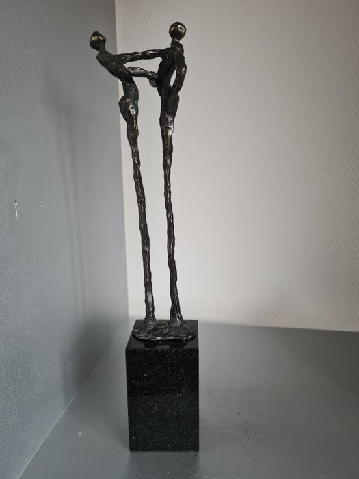 Corry Ammerlaan - Artihove - Statua/Scultura "Grazie" taglia XL - Lega placcata in bronzo