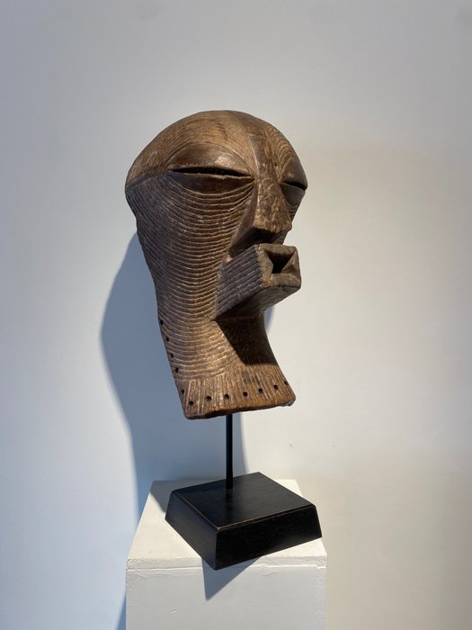 Maschera - Songye - 43 cm (1) - Legno, pigmento - Songye - Congo belga 