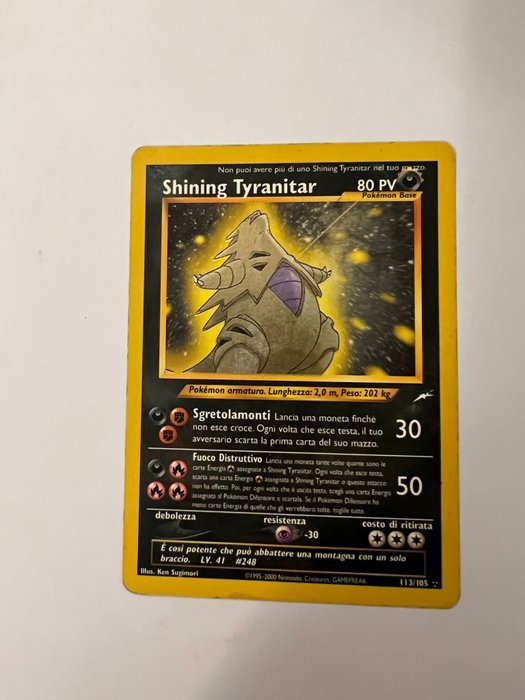 The Pokémon Company - Pokémon - Trading card Shining Tyranitar - 2001