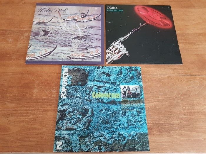 Moby Dick - Camel - Colosseum - Moby Dick - A Live Record - Pop Chronik - LP album - Pressages divers (voir description) - 2001/1975