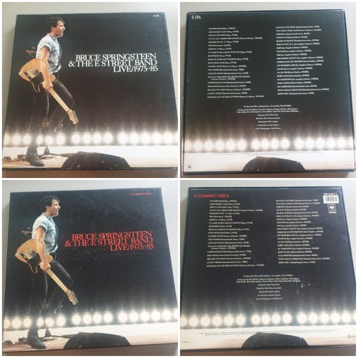Bruce Springsteen & the E street Band - Diverse artiesten - Live / 1975-85 - Diverse titels - CD Boxset, LP Boxset - 180 gram - 1986/1986