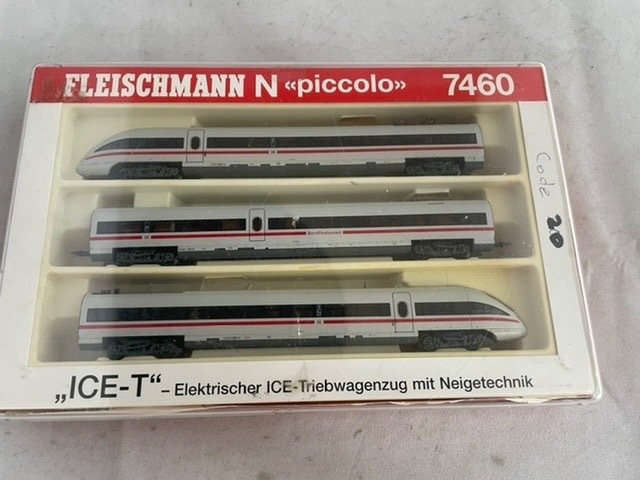 Fleischmann N - 7460 - Treinstel - 3-delig elektrisch treinstel ICE-T - (7735) - DB