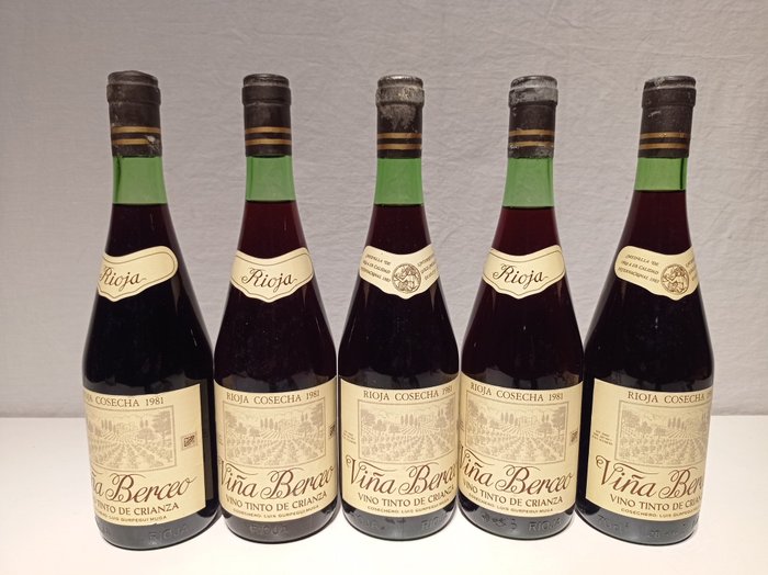 1981 Viña Berceo - Rioja Crianza - 5 Bottles (0.75L)