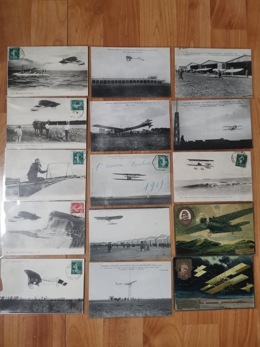 France - Aviation - Cartes postales (Collection de 202) - 1907-1915