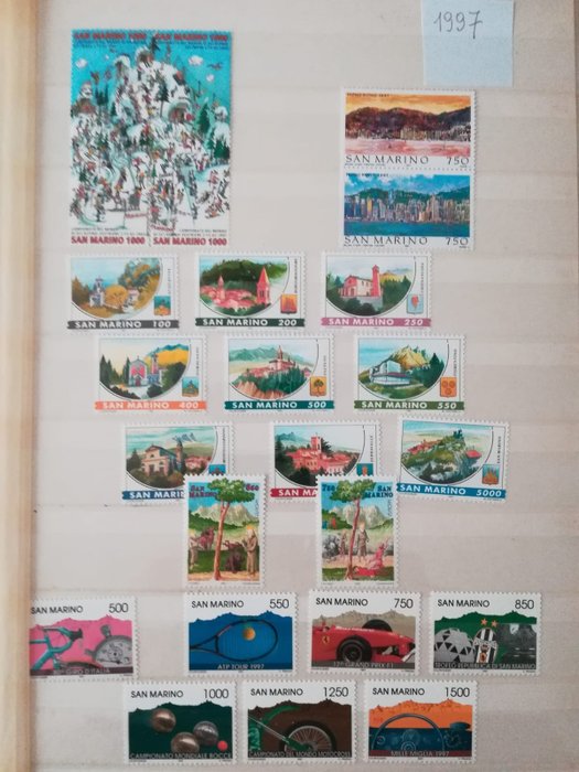San Marino 1997/2002 - complete collection with stamps and souvenir sheets MNH