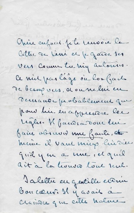 George Sand - Lettre autographe signée - 1862