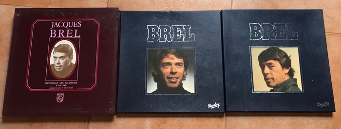 Jacques Brel - 3 box sets including 13 vinyl's - Diverse titels - Gelimiteerde boxset, LP Boxset - 1977/1964