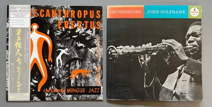 Charles Mingus, John Coltrane - Impressions | Pithecanthropus Erectus - Titoli vari - LP - Varie incisioni (come mostrato in descrizione) - 1974/1976