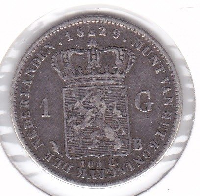 Netherlands. Willem I (1813-1840). 1 Gulden 1829-Brussel
