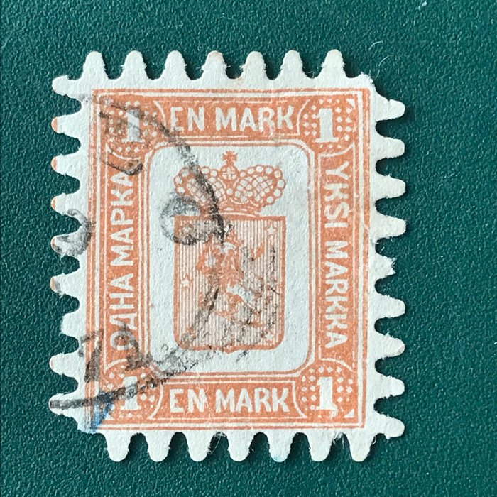 Finland 1866 - 1 Mark in tanding C - Michel 10C