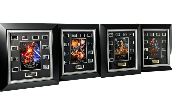 Star Wars - Lot of 4 - Film Cell Displays - In deluxe Frames