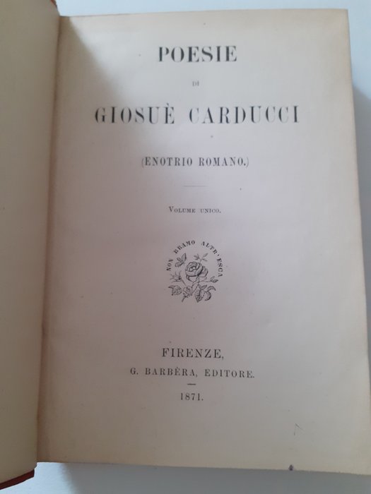 Image 2 of GiosuéCarducciautografo - Poesie di Giosué Carducci - 1871