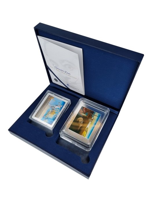 Frankrijk, Spanje. 150 + 250 Euro 2021 Proof,  Museum Masterpieces - Salvador Dali, 2 x 500 gr