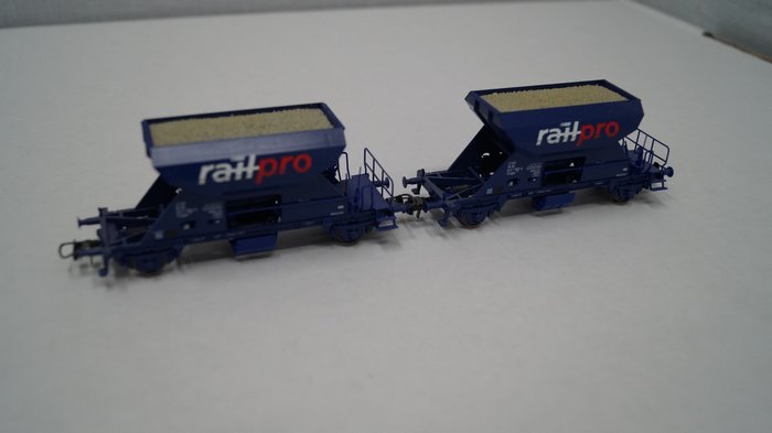 Roco H0 - 46300 / 46683 - Goederenwagon - Grindwagens onderlossers - NS, RailPro