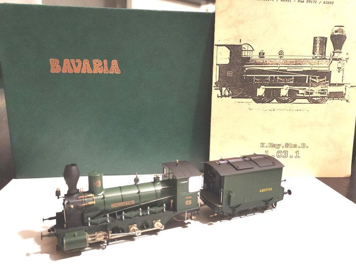 Bavaria H0 - 1.03 - Dampflokomotive mit Tender - "Rothenbach" CIII - K.Bay.Sts.B
