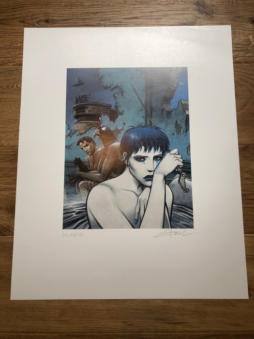 Bilal, Enki - Estampe Comic Kunstler Galerie - La Femme piège - (1988)