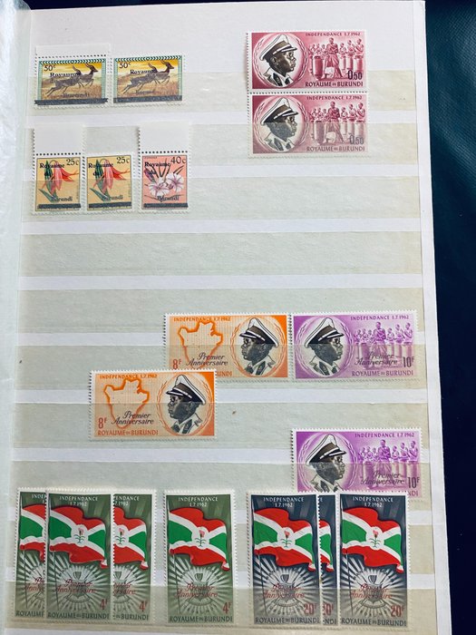 Burundi - Collection/inventory of Burundi including lots of imperforate stamps and series
